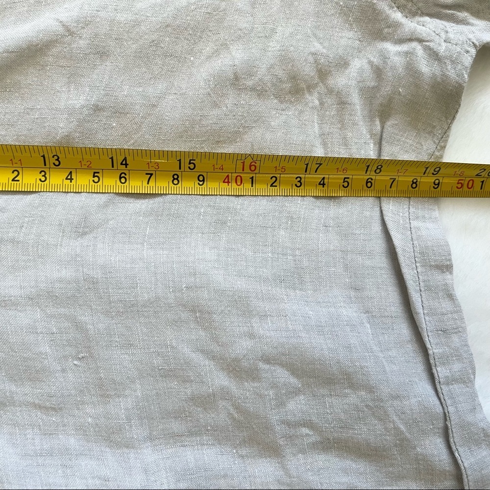 FARMHOUSE POTTERY 100% Linen TUNIC or DRESS Size Large Minimalist LAGENLOOK - Picture 6 of 10